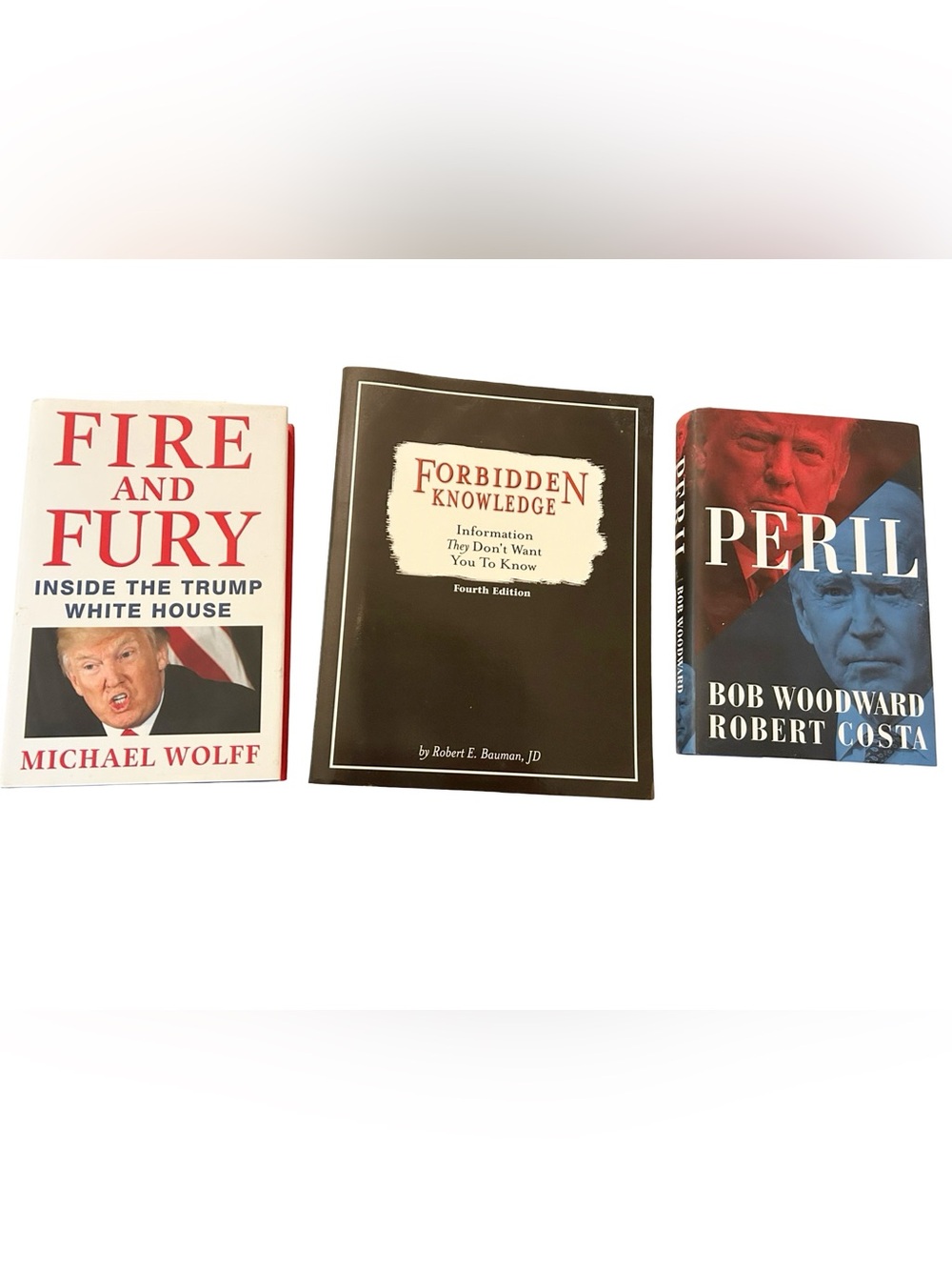 Set Of 3 Trump Books Politics Lot